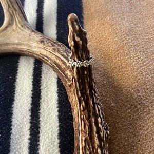 Cute floral ring silver